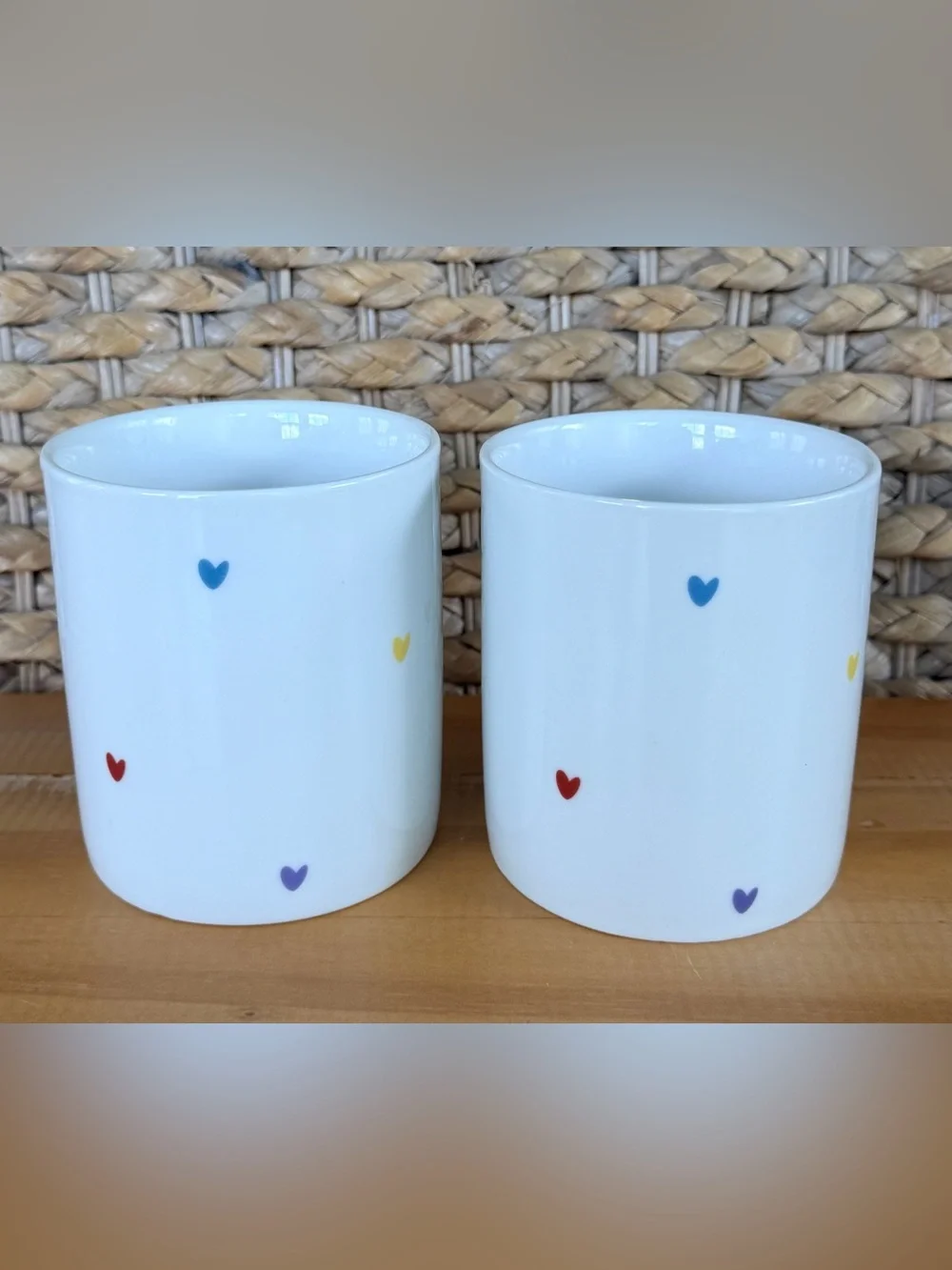 2 Williams Sonoma HRC Human Rights Campaign Heart Mug Pottery Barn West Elm Read